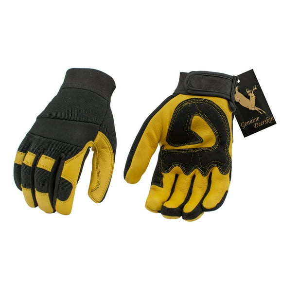 M Boss Motorcycle Apparel BOS37500 Mens Black Thermal Lined Padded Back Gauntlet Gloves with Reflective Piping M Boss Motorcycle Apparel BOS37500 Mens Black Thermal Lined Padded Back Gauntlet Gloves with Reflective Piping